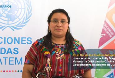 Voluntaria ONU Zully Magzul para la OCR de Guatemala