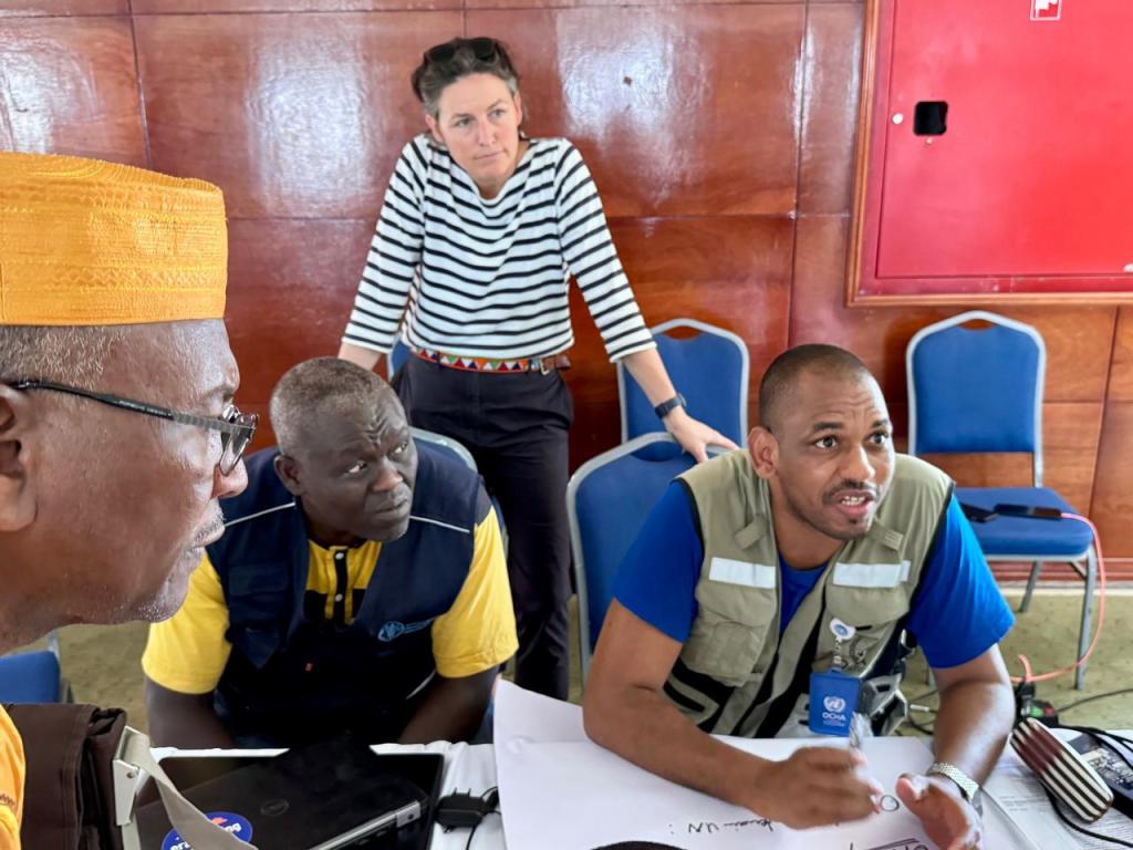 Sidibé at the forum on armed escorts,Abéché, July 2024