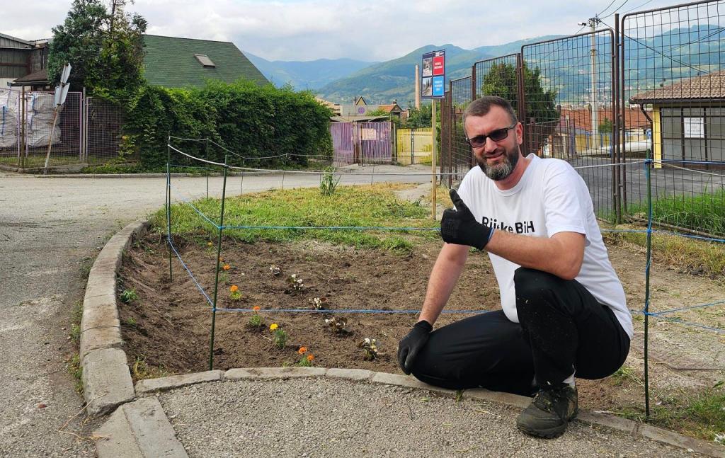 Youth Champions with UNESCO, including Safet, supported the ecological movement by delivering clear messages.