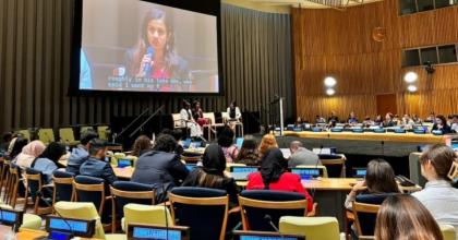 Shriya Sundaram, UN Volunteer Partnerships Coordinator with UNCDF Fiji spoke at the Summit of the Future in New York on 20 September.