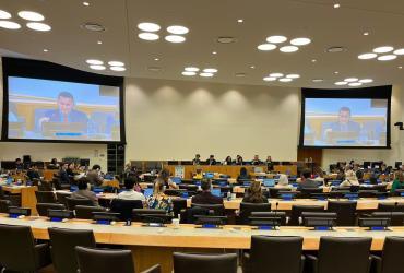 Toily Kurbanov, Executive Coordinator of United Nations Volunteers presented the 2023 Annual Report of the Administrator at the Executive Board meeting in New York on 6 June 2024. 