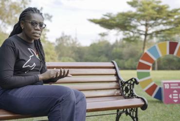 Evelyn Okach, UN Volunteer Programme Assistant with UN Women in Kenya.