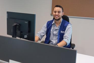 UN Volunteer Jad Bayram serves as an Operational Information Management and Performance Reporting Officer with WFP Lebanon.