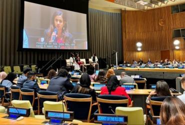 Shriya Sundaram, UN Volunteer Partnerships Coordinator with UNCDF Fiji spoke at the Summit of the Future in New York on 20 September.