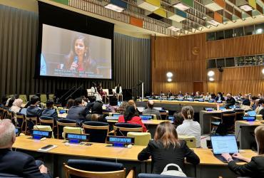 Shriya Sundaram, UN Volunteer Partnerships Coordinator with UNCDF Fiji spoke at the Summit of the Future in New York on 20 September.