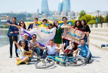 Taken during post-2015 National Consultations in Azerbaijan, this photo signifies #YouthNow advocacy campaign. #YouthNow engages global community initiatives inspiring people, institutions and governments to celebrate the milestones achieved to date in advancing the global youth agenda. (UNDP Azerbaijan, 2015)