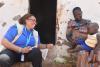 Mawouli Aimée Van-Lare, UN Volunteer Community Health Specialist conducts a follow-up health visit in the village of Youak in the Savanes Region of Togo.