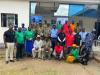 Nuwan Uddika Liyanage (left) UN Volunteer Human Rights Officer with the United Nations Mission in South Sudan attends a training session with community members in Malakal, South Sudan.