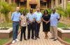 Yannick Van Winkel (left), Communications Officer at the Regional Service Centre Entebbe (RSCE) with his colleagues.