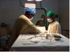 Dr. Sadoscar Hakizimana (left) UN Volunteer Reproductive Health Expert with UNFPA performs surgery in a small hospital in Ambovombe in South Madagascar.