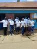 Volunteers raising awareness on COVID19 in Liberia, with support of the UNV Programme