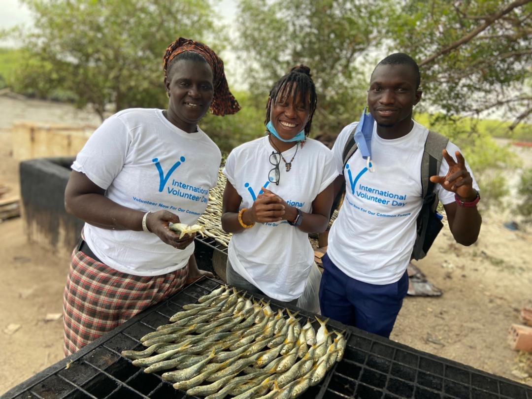 Visiting the fish landing site during IVD 2021 activities